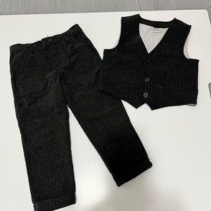 Koala Kids Charcoal Vest and Pants Set